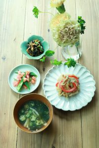 応用レッスンレシピ 6月2週目menu ダイエット強化レシピ 乾物 海藻類を味方につける 日本インナービューティーダイエット協会